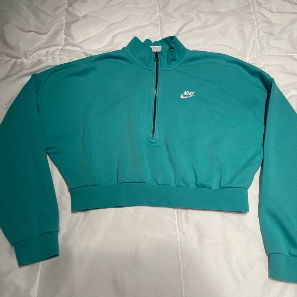 Nike Half-Zip Oversized Crop Sweatshirt